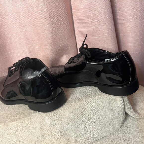 Joseph Abboud Mens Black Shiny Dress Shoes Size 9M Formal Lace-Up 4600 123022 - Picture 8 of 16